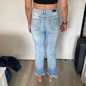 Multicolor Light Denim Ripped Jeans